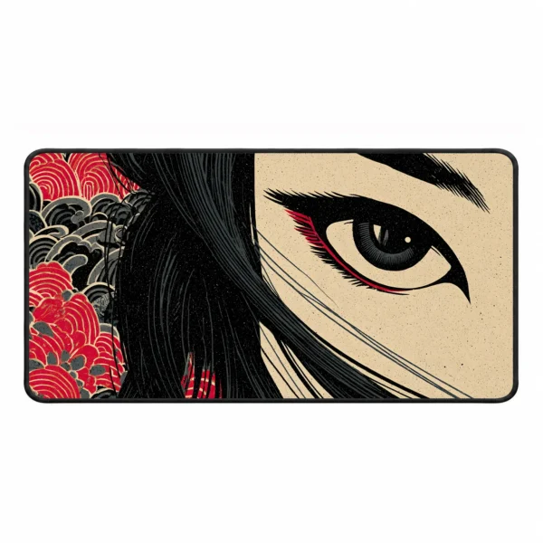 Ukiyo-e Geisha Eye – DopeTraveler Desk Mat