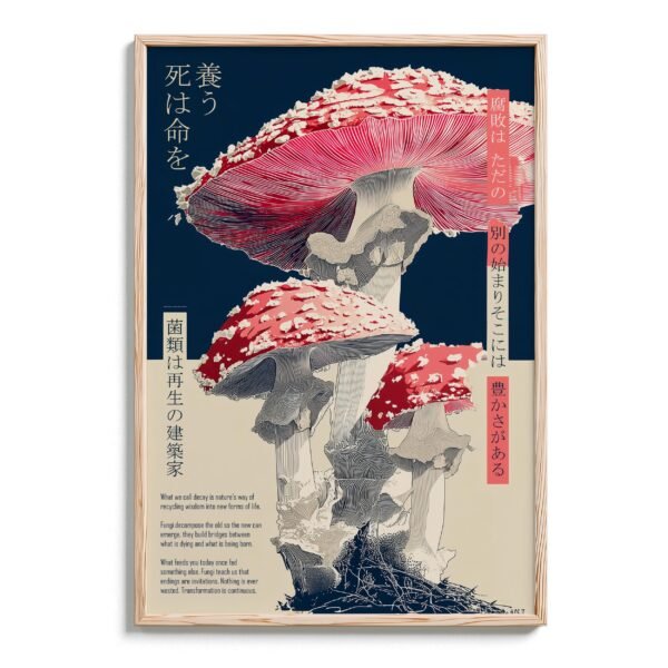 Fungi Architects of Renewal - DopeTraveler Poster