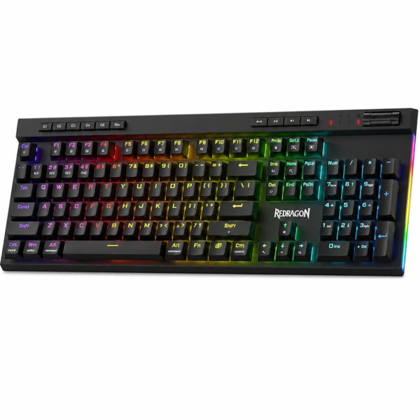 Redragon K580 PRO Wireless RGB Gaming Keyboard, 3-Modes