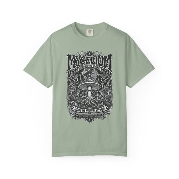 Mycelium Underground Society Mushroom T-Shirt in Heavy Cotton